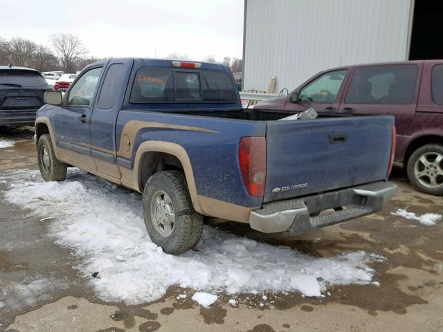 1GCDT196968210354 - 2006 CHEVROLET COLORADO BLUE photo 3