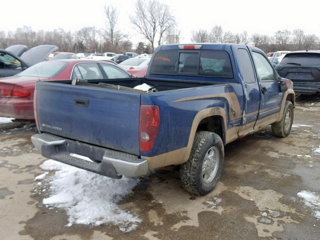 1GCDT196968210354 - 2006 CHEVROLET COLORADO BLUE photo 4