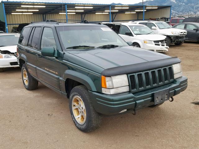 1J4GZ78Y7WC249145 - 1998 JEEP GRAND CHER GREEN photo 1