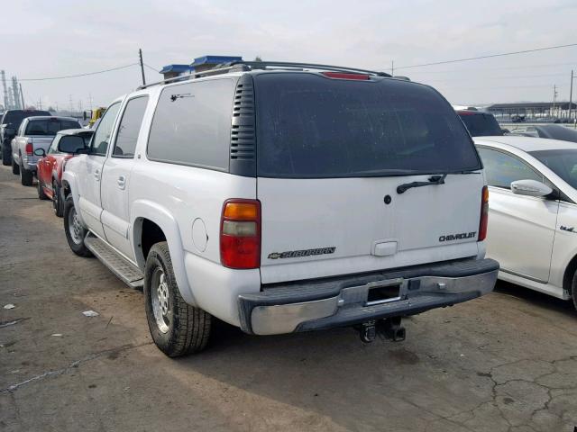 3GNFK16T21G281363 - 2001 CHEVROLET SUBURBAN K WHITE photo 3