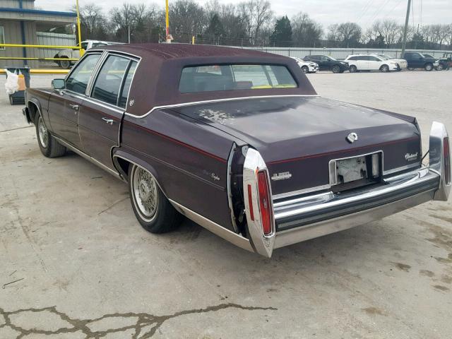 1G6DW69Y2G9719691 - 1986 CADILLAC FLEETWOOD BROWN photo 3