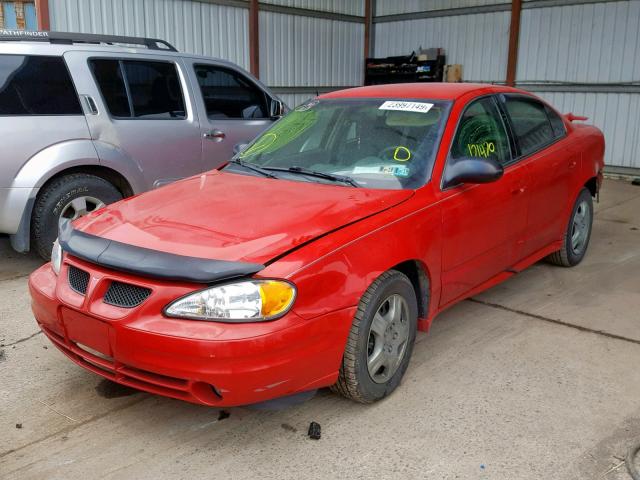 1G2NE52F53C159934 - 2003 PONTIAC GRAND AM S RED photo 2