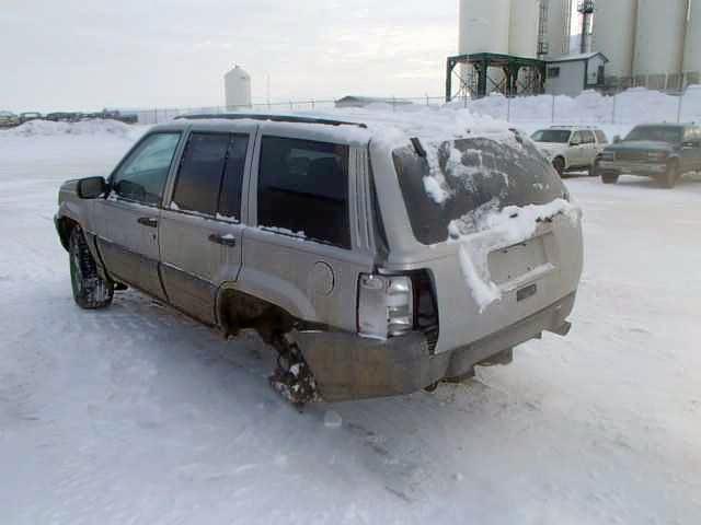 1J4GZ58Y5VC613372 - 1997 JEEP GRAND CHER SILVER photo 3