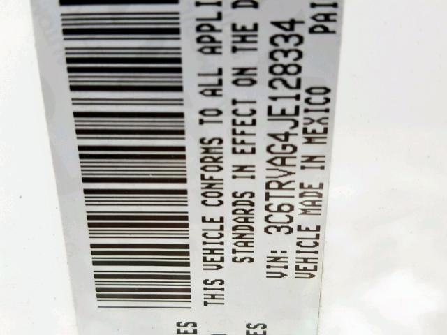 3C6TRVAG4JE128334 - 2018 RAM PROMASTER 白色 照片 10