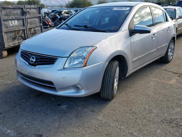 3N1AB6AP7CL609206 - 2012 NISSAN SENTRA 2.0 SILVER photo 2