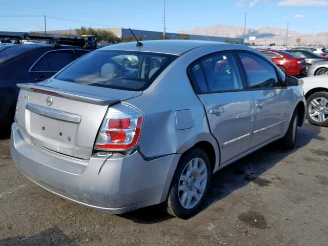 3N1AB6AP7CL609206 - 2012 NISSAN SENTRA 2.0 SILVER photo 4