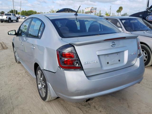 3N1BB61EX7L701838 - 2007 NISSAN SENTRA SE- SILVER photo 3