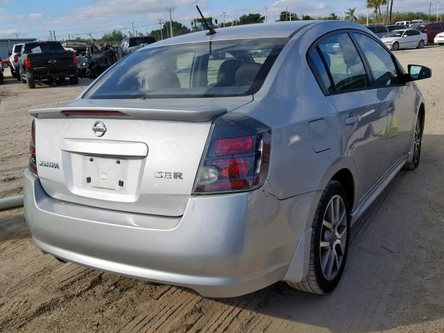 3N1BB61EX7L701838 - 2007 NISSAN SENTRA SE- SILVER photo 4