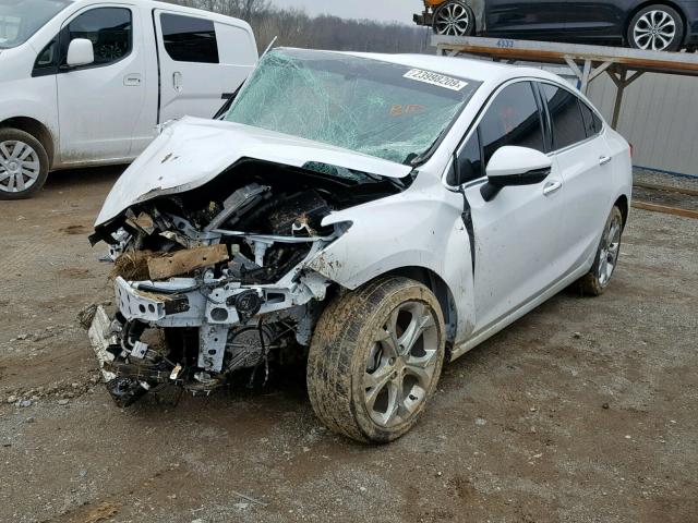 1G1BF5SM7H7193084 - 2017 CHEVROLET CRUZE PREM WHITE photo 2