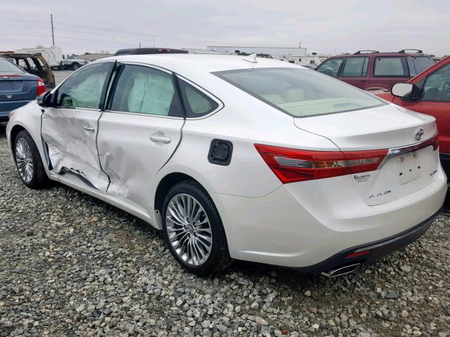 4T1BK1EB6HU262690 - 2017 TOYOTA AVALON XLE WHITE photo 3