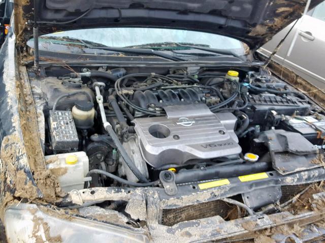 JN1CA31A91T302683 - 2001 NISSAN MAXIMA GXE BLACK photo 7