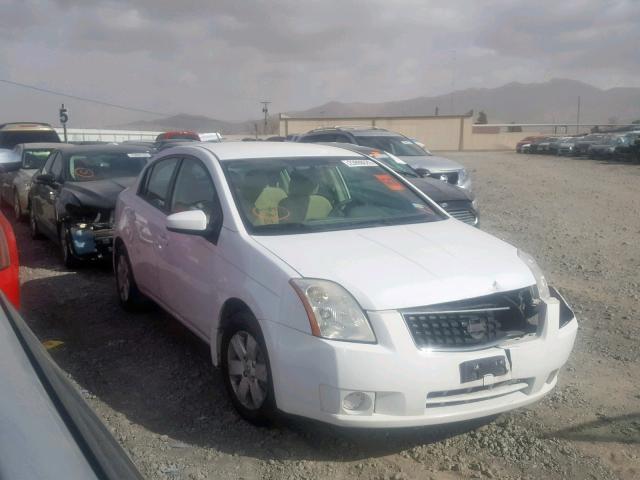 3N1AB61E68L762262 - 2008 NISSAN SENTRA 2.0 WHITE photo 1