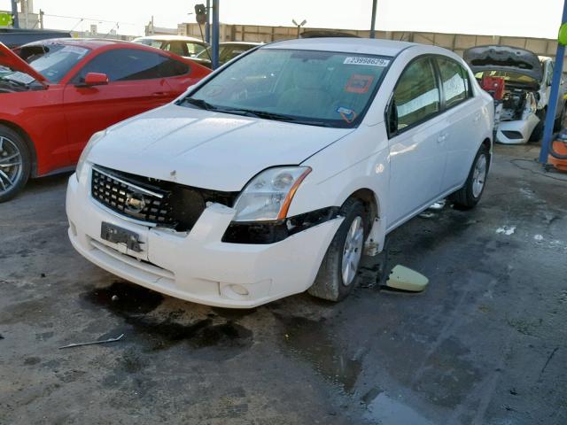 3N1AB61E68L762262 - 2008 NISSAN SENTRA 2.0 WHITE photo 2