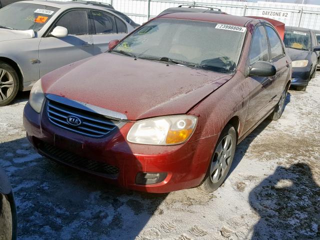 KNAFE121885566961 - 2008 KIA SPECTRA EX RED photo 2