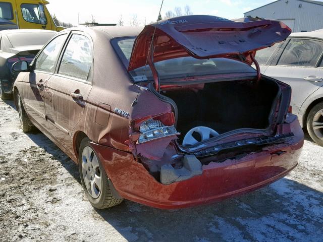 KNAFE121885566961 - 2008 KIA SPECTRA EX RED photo 3