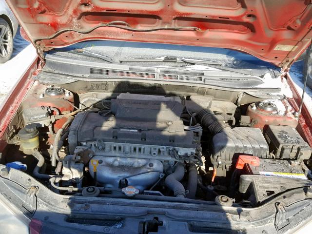 KNAFE121885566961 - 2008 KIA SPECTRA EX RED photo 7