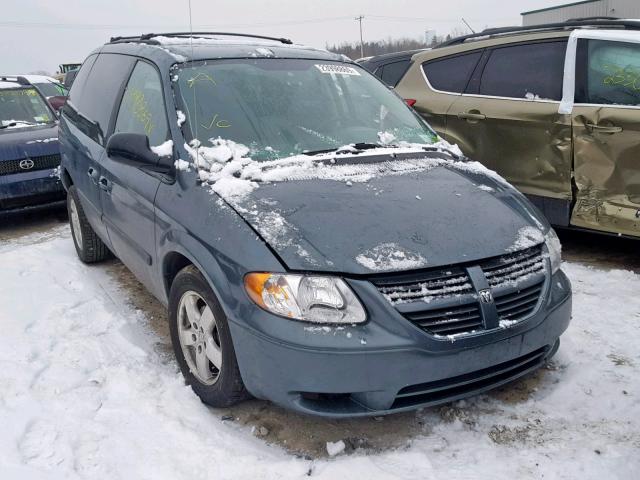 1D4GP45R97B148092 - 2007 DODGE CARAVAN SX BLUE photo 1