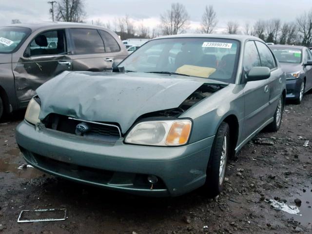 4S3BE625147208262 - 2004 SUBARU LEGACY L S GREEN photo 2