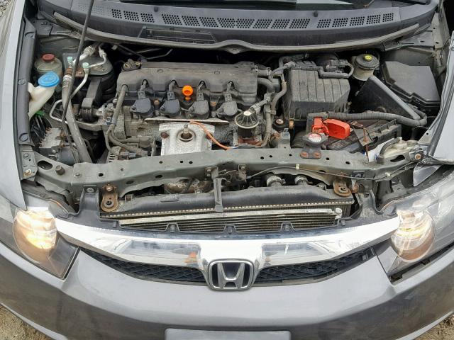 2HGFA16959H346980 - 2009 HONDA CIVIC EXL ნაცრისფერი ფოტო 7