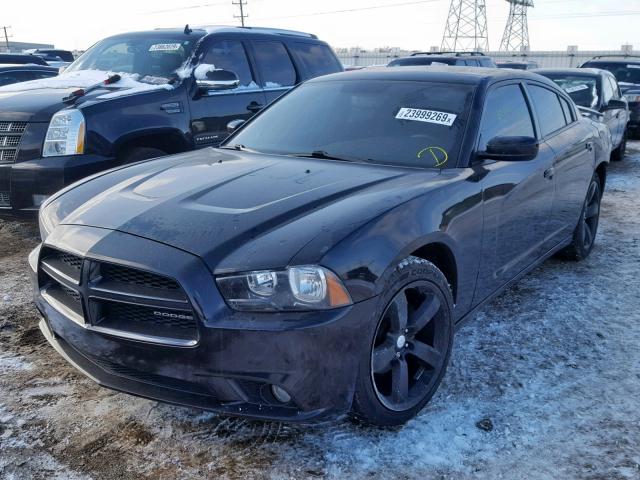 2C3CDXHG2CH149218 - 2012 DODGE CHARGER SX BLACK photo 2