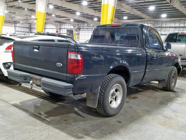 1FTYR10C91PA32687 - 2001 FORD RANGER BLACK photo 4