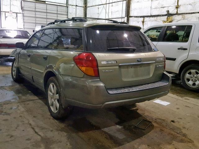 4S4BP61C877336637 - 2007 SUBARU LEGACY OUT GREEN photo 3