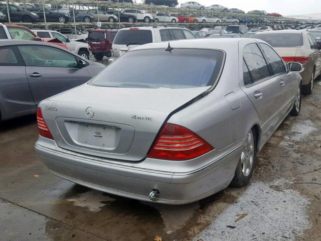 WDBNG83J06A482832 - 2006 MERCEDES-BENZ S 430 4MAT SILVER photo 4