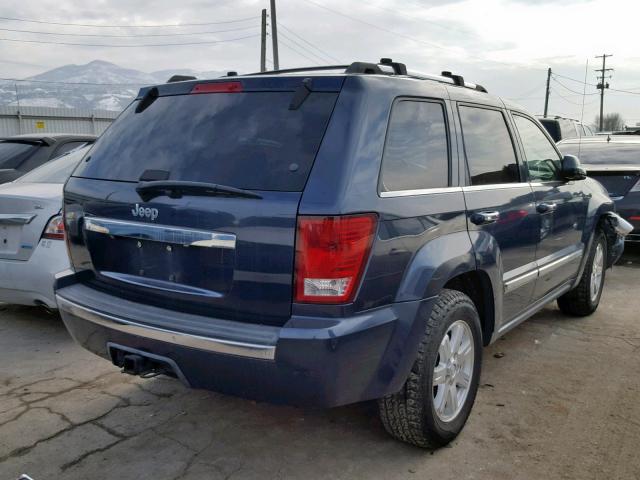 1J8HR68218C216444 - 2008 JEEP GRAND CHER BLUE photo 4