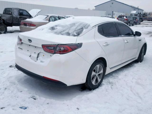 KNAGM4AD8E5075578 - 2014 KIA OPTIMA HYB WHITE photo 4