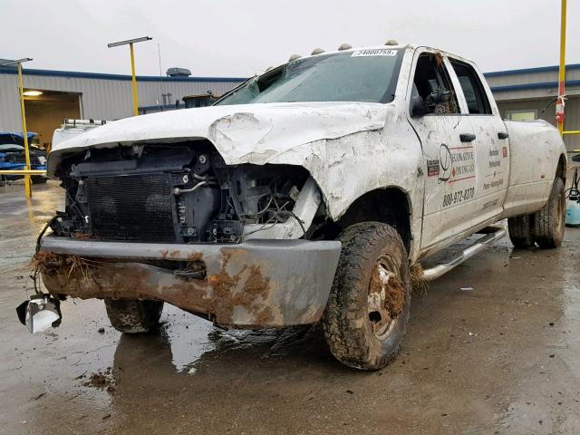 3D73Y4CL3AG168091 - 2010 DODGE RAM 3500 WHITE photo 2