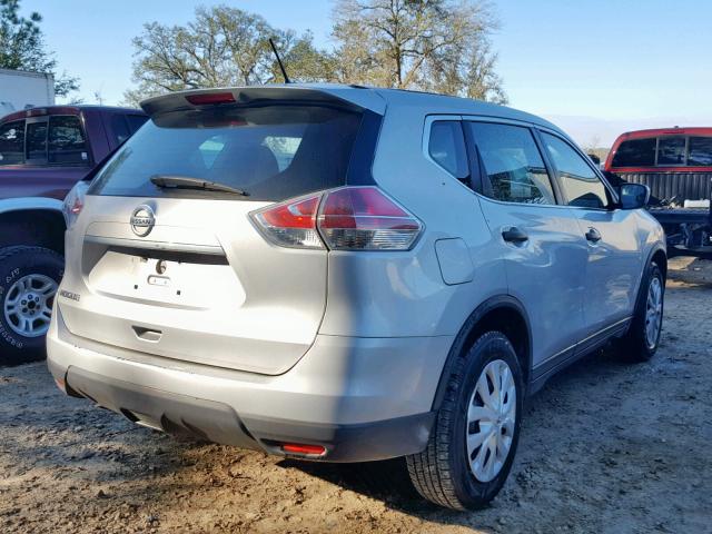 5N1AT2MTXGC786485 - 2016 NISSAN ROGUE S SILVER photo 4