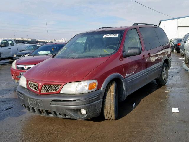 1GMDV23E45D146192 - 2005 PONTIAC MONTANA RED photo 2