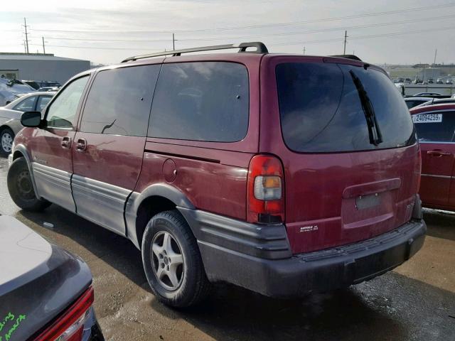 1GMDV23E45D146192 - 2005 PONTIAC MONTANA RED photo 3