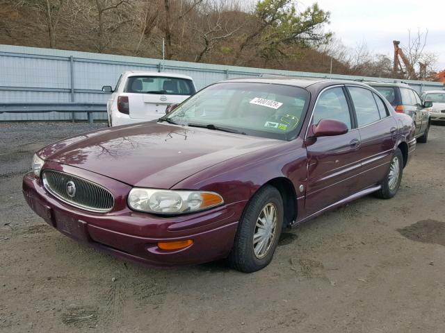 1G4HP54K434131481 - 2003 BUICK LESABRE CU MAROON photo 2