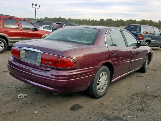 1G4HP54K434131481 - 2003 BUICK LESABRE CU MAROON photo 4