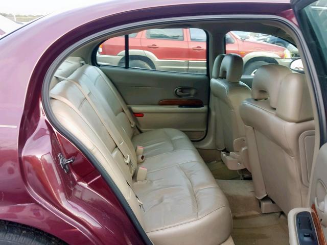 1G4HP54K434131481 - 2003 BUICK LESABRE CU MAROON photo 6