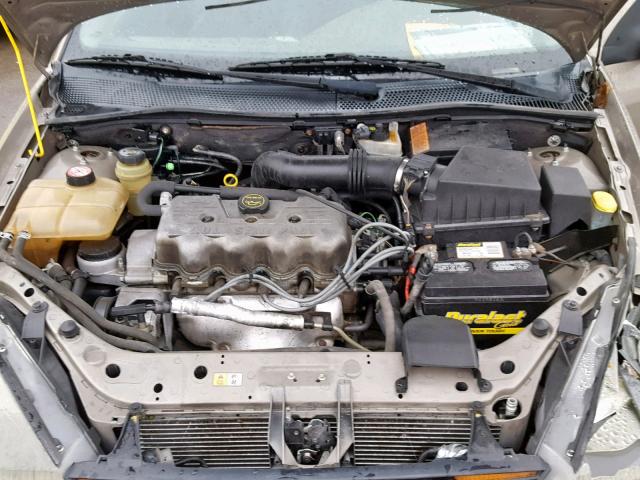 1FAFP33P34W149835 - 2004 FORD FOCUS LX GOLD photo 7