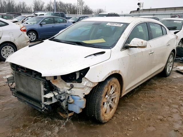 1G4GC5ED0BF277368 - 2011 BUICK LACROSSE C WHITE photo 2