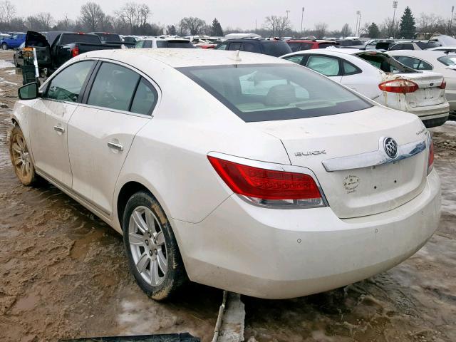 1G4GC5ED0BF277368 - 2011 BUICK LACROSSE C WHITE photo 3