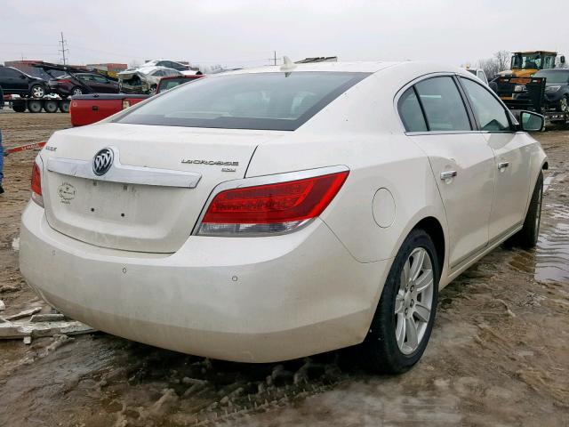 1G4GC5ED0BF277368 - 2011 BUICK LACROSSE C WHITE photo 4