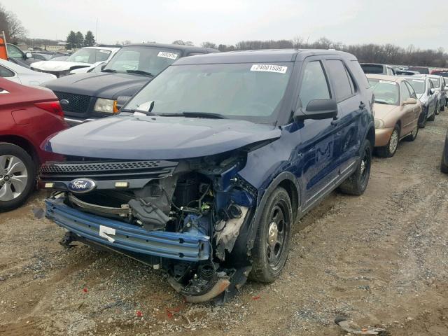 1FM5K8AR8EGC38295 - 2014 FORD EXPLORER P BLUE photo 2