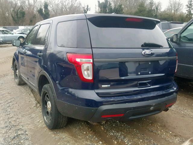 1FM5K8AR8EGC38295 - 2014 FORD EXPLORER P BLUE photo 3