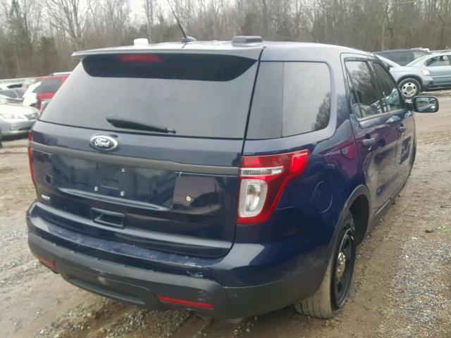 1FM5K8AR8EGC38295 - 2014 FORD EXPLORER P BLUE photo 4