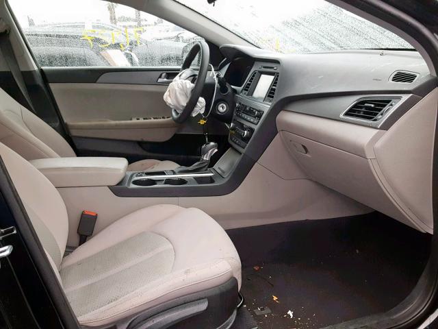 5NPE24AF9GH357328 - 2016 HYUNDAI SONATA SE შავი ფოტო 5