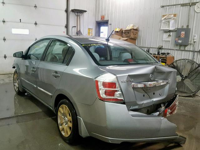 3N1AB6AP4AL657923 - 2010 NISSAN SENTRA 2.0 SILVER photo 3