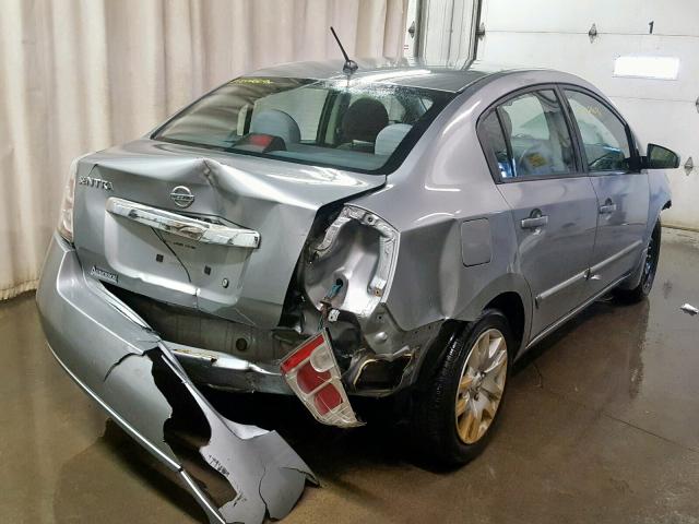 3N1AB6AP4AL657923 - 2010 NISSAN SENTRA 2.0 SILVER photo 4