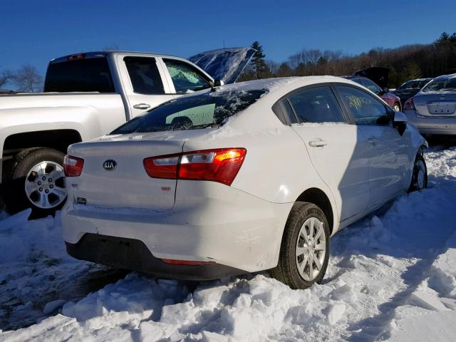 KNADM4A3XG6536030 - 2016 KIA RIO LX WHITE photo 4