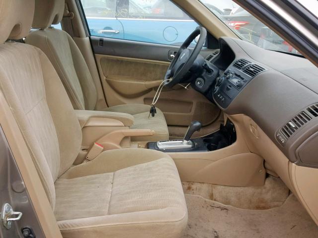 1HGES16574L019286 - 2004 HONDA CIVIC BEIGE photo 5