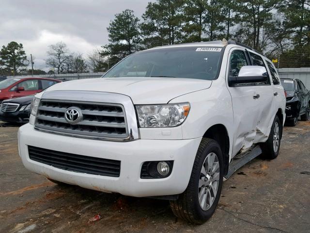 5TDKY5G16GS064399 - 2016 TOYOTA SEQUOIA LI WHITE photo 2