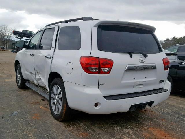 5TDKY5G16GS064399 - 2016 TOYOTA SEQUOIA LI WHITE photo 3